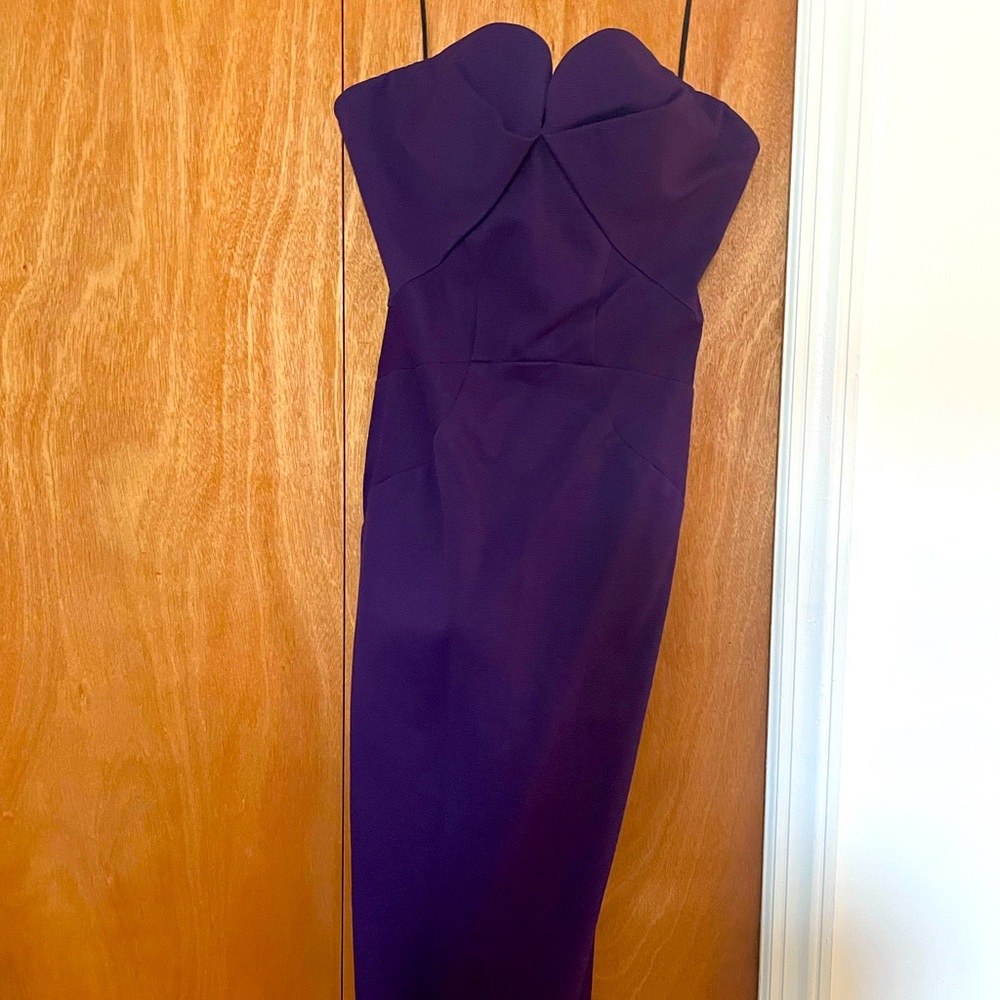 Zac posen purple cocktail dress